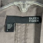 Eileen Fisher  Cardigan Drape Front Italian Fabric Open Front Neutral Gray Size S Photo 6
