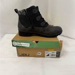 Jbu  Black and Gray Ankle Booties with Rugged‎ Design Photo 3