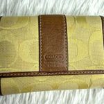 Coach  y2k Yellow Brown Signature Soho Wallet Photo 0