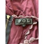 POL  Purple Lace Trim Boho Sleevless Tank Size Small Photo 4