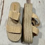 Liliana NWOT  SENSA DOUBLE STRAP RAFFIA WEDGE SANDAL Photo 0
