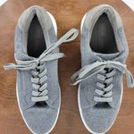 ASOS Womens Shoes 7 Grey Fabric Padded Lace Up Low-top Platform Fashion Sneakers Photo 5