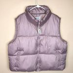 Old Navy NWT Women’s Icelandic Mineral Pink Winter Outdoor Puffer Vest Photo 0