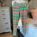 Christmas Leggings Knit Red Green Nordic Comfy Pants Womens Small Size undefined Photo 4