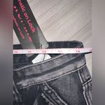 Romwe NWT Black Distressed Grunge Women’s Punk Buckle Cargo Wide Leg Y2K Pants Photo 8