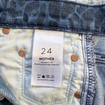 Mother Superior The Tomcat Raw Hem Ankle Jeans Sinister Leopard Print Sz 24💛 Blue Photo 10