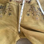 Ralph Lauren RARE  blue label calf-suede tan leather embroidered western pants 6 Photo 12