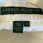Ralph Lauren  Lauren Jeans Co‎ White Painted Bootcut Jeans Size 10 Floral Print Photo 5