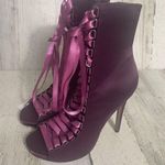 Steve Madden Fuego Corset Style Lace Up Heels Purple size 7.5 Photo 0