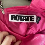 Rotate Birger Christensen Herlina Faux Leather Mini Dress Barbie Pink 90s Style Size 4 Photo 7