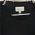 Current/Elliott  Black Ruffle Sleeve Distressed Sweater 70% wool 30% cashmere 0 Photo 5