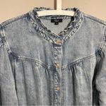 Rails Blue Denim Alanna Blouse Antique Indigo Size Large Photo 12