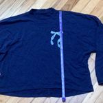 Aerie Cozy Long Sleeve Mockneck T-Shirt Navy Blue size medium Photo 6