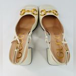 Gucci  Horsebit Malaga Logo Marmont Block Heel Leather Slingback Pumps EU 41.5 Photo 6