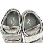 Jimmy Choo Ny Velvet Sneakers In Moonstone Grey Size 6.5 Photo 10