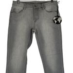 Articles of Society NWT Carly Jeans Womens 27 Gray Crop Skinny Raw Hem Stretch Photo 3