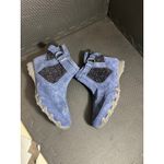 Skechers NWT  Bikers Lite Suede & Sweater Knit Ankle Boot High Grade Navy 9 Wide Photo 3