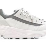 Ganni Chunky Sole Leather Athletic Trainer Sneakers Photo 5
