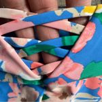 Time & Tru Womens Swim Bikini Bottom Blue Floral Ruffle Tropical Plus Size 1X Photo 7