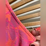 Title Nine Women’s  Breeze Dress Orange, Purple Print Cowl Neck Active Outdoors M Photo 2