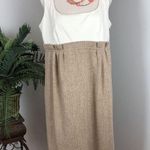 Necessary Objects  By Ady Gluck Frankel 1X Light Brown Beige Sleeveless Pleated Photo 6