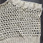 Maeve Anthropologie  One-Shoulder Top Ivory Cream Crochet Layer Boho Sz OS Photo 5