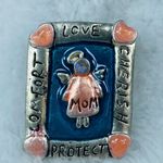Cherish Mom Guardian Angel Pin Brooch Love Protect Comfort  Blue Silver Pink Photo 9