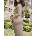 House Of CB NWT  Giovanna Musk Lace Long Sleeve Maxi Dress Cut‎ Out Small Sexy Photo 2