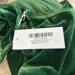 Reformation NWT  Nyla Velvet Dress Green Wedding Holiday Soft Luxury Size L Photo 6
