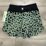 Nicole Miller High Rise Green Black Printed Tennis Skirt Size Medium Photo 1