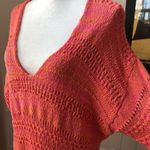 Free People NWT Hot Tropics V-Neck Sweater Pink S Photo 5