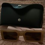 Square Frame Sunglasses Brown Photo 2