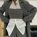 ZARA  Knit Strapless Crop Top Size S Photo 6