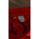Nike  Womens Orange Athletic Shorts With Black Stripe Accents - Lightweight Photo 2