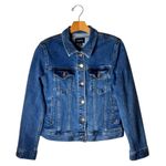J.Crew  Jacket Women Medium Blue Medium Wash Classic Jean Jacket Coat‎ Outdoor Photo 1