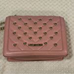 Love moschino pink quilted gold heart crossbody purse Photo 7