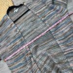 American Eagle  colorful striped knit balloon sleeve open front‎ cardigan sweater Photo 2