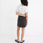 Madewell Women’s Rigid Denim High-Waist Straight Mini Skirt Size 25 Black Photo 3