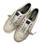 Sperry  Seacoast Silver White Metallic Low Top Sneaker 7.5 Photo 2
