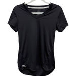 Jockey Black Athletic Short Sleeve Workout VNeck TShirt Size Medium Workout Photo 0