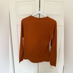 Athleta NWT Outbound Long Sleeve Top Burnt Orange Clay Size Small Supima Cotton Photo 6