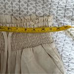 Krisa  Revolve Brand 100 Percent Linen Full Length Cream Pants Size XS NWT Photo 2