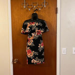 Heart & Hips 🆕  Black & Floral Off the Shoulder Dress Photo 2