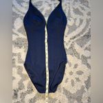 Nautica  Navy One Piece Swimsuit with Halter neck Size 4⭐️ Photo 1