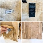 Coach  Shearling Drifter Coat Floral Embroidered Runway  EUC Photo 15