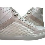 Zadig & Voltaire Zv1747 High Flash Keith Croc Blanc Leather Sneakers sz 38 $458 Photo 0