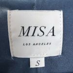 MISA Los Angeles Reem Bodysuit in Blue Velvet Size Small Holiday Party Boho Photo 5