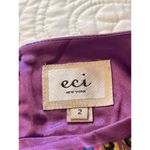 ECI New York Dress size 2 Silky Slip Babydoll Purple Paisley Boho Photo 3