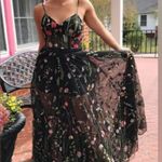 Embroidered Illusion Corset Gown Black Size undefined Photo 1