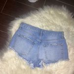 Free People distressed button fly denim shorts sz 27 Photo 5